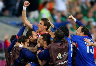 Mario Mandzukic had a hand in all three of Croatia's goals